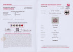 GFCO Gem Lab Gemstone Identification Report for 1.41ct Orangy Pink Padparadscha Sapphire | Oval