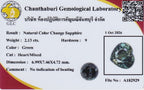 GLC Report with Photo Included *Online Verify for 2.13ct Color Change From Green to Purple Color Change Sapphire | Heart