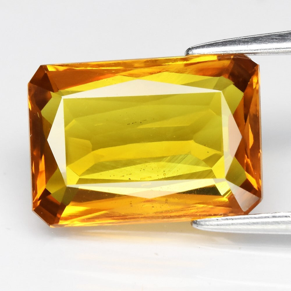 3.67ct 11x8mm VS Octagon Yellow Sapphire - Excellent Thailand Gemstone