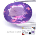 GLC 1.22ct Oval Natural Purplish Pink Sapphire - Unheated, Mozambique Gem