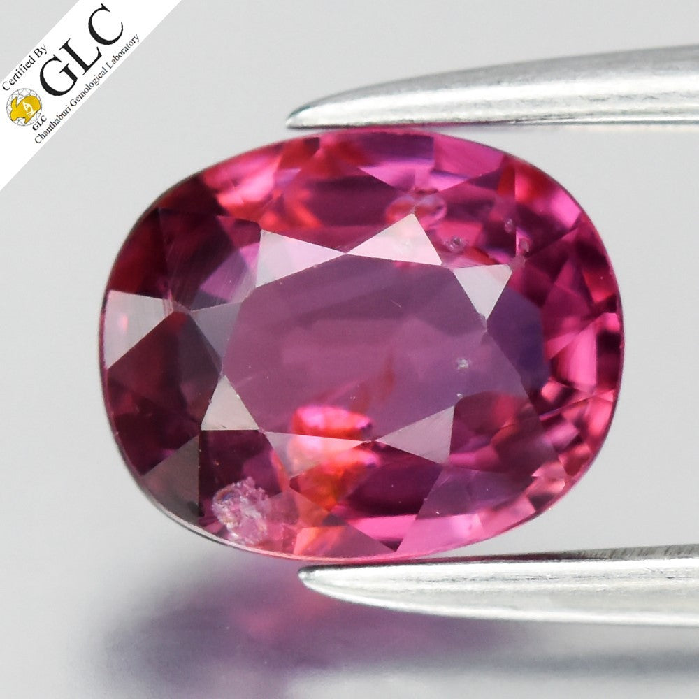 GLC CERTIFIED 0.91ct VS Oval Natural Pink Sapphire - Unheated, Mozambique Gem