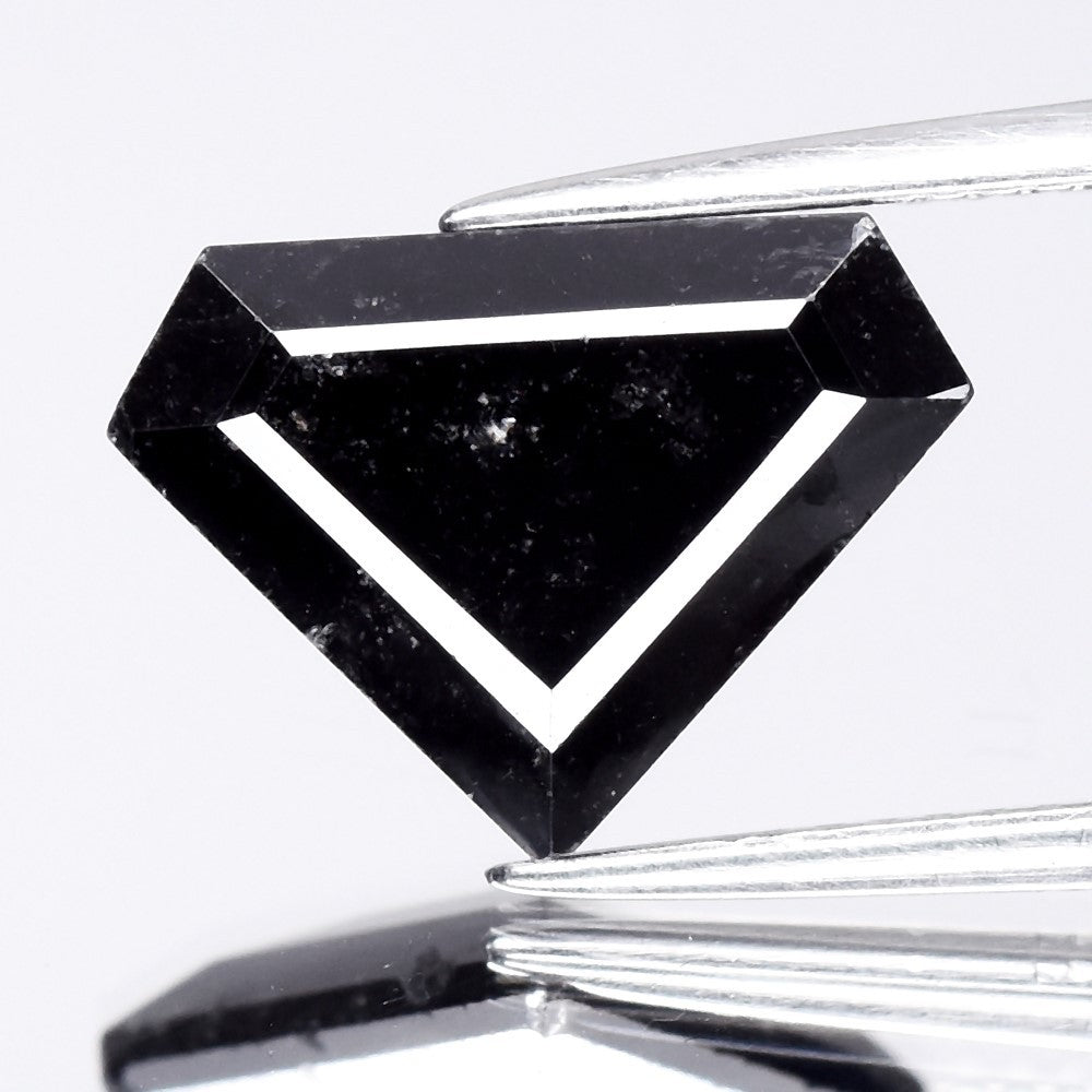 4.38ct Superman Natural Treated Fancy Jet Black Diamond Opaque (AAA) Africa