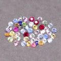 50pcs Lot 1.93ct Round Brilliant Natural Fancy Sapphire - Heated, Madagascar