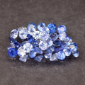 40pcs Lot 2.04ct Round Brilliant Natural Blue Sapphire - Heated, Ceylon Gems
