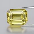 5.66ct 10.5x8mm IF Clean Octagon Natural Yellow Zircon - Unheated Ceylon Gem