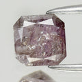 0.61ct Radiant Cut Natural Untreated Fancy Brownish Purple Diamond I2