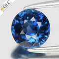 GLC CERTIFIED 0.62ct VVS Round Natural Blue Sapphire - Unheated, Africa Gem