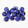 15pcs Lot 3.14ct 3.3-3.7mm Round Brilliant Blue Sapphire - Ceylon Gems