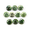 10pcs Lot 2.02ct Round Brilliant Natural Green Sapphire - Heated, Australia