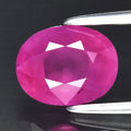 2.02ct 7.7x6mm Oval Natural Purplish Pink Sapphire Gemstone Unheated Mozambique
