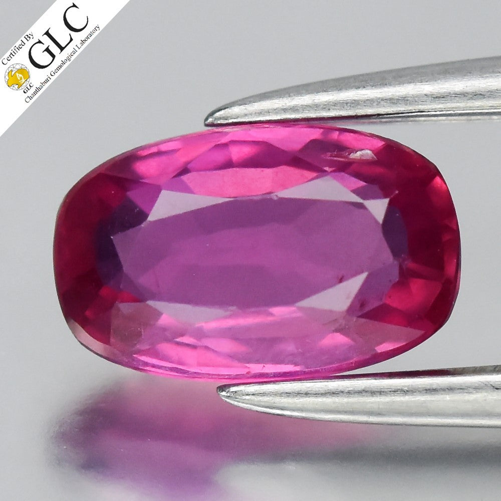 GLC CERTIFIED 0.72ct VS Oval Natural Pink Sapphire - Unheated, Mozambique Gem