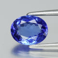 1.14ct 7.3x5.8mm VS Oval Natural Violet Blue Tanzanite - Tanzania Gemstone