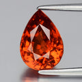 2.78ct 9.7x7mm Pear Natural Orange Spessartite Garnet - Tanzania Gemstone
