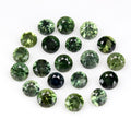 20pcs Lot 2.44ct Round Brilliant Natural Green Sapphire - Heated, Australia