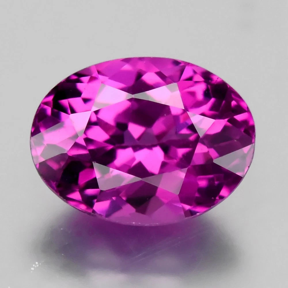 1.08ct IF Oval Natural Fuchsia Royale Pink Umbalite Garnet