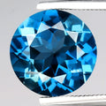 3.91ct VVS Round Natural London Blue Topaz