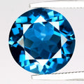 3.79ct IF Round Natural London Blue Topaz