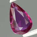 0.46ct 6.5x4.2mm VS Pear Unheated Purplish Red Ruby Gemstone, Africa