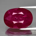 8.17ct 14.2x10mm Oval Natural Purplish Red Ruby Mozambique Gemstone
