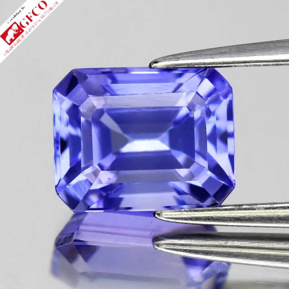 Natural tanzanite, 2.52 ct, octagon, item SL-KUNG1396TZ-036-031 — view 1