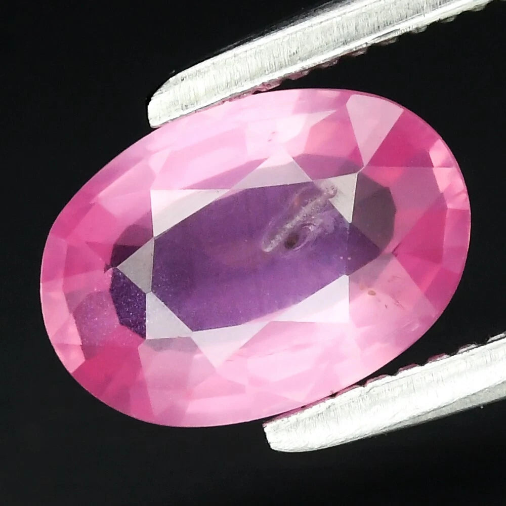 0.83ct 7x5mm Oval Unheated Pink Sapphire Gemstone, Africa