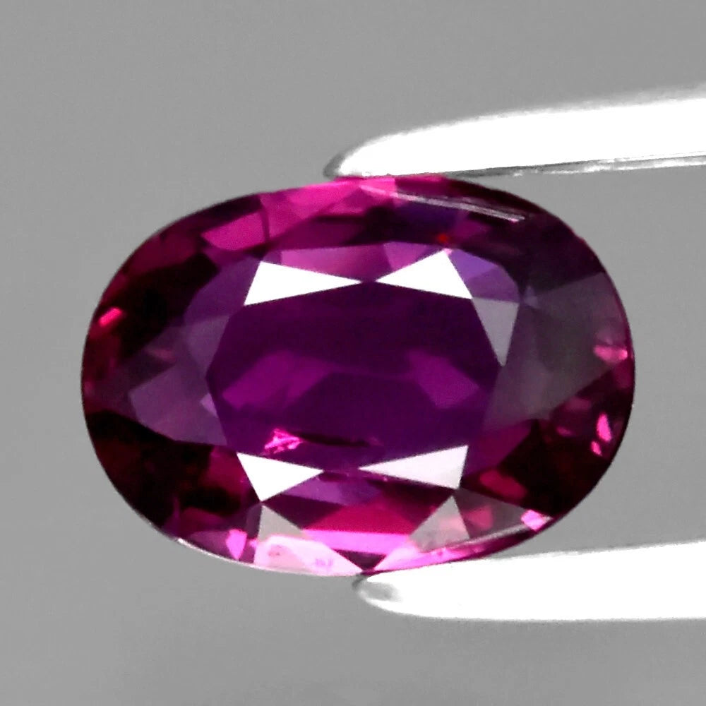 CERTIFICATE Incl.* 0.81ct VS Oval Unheated Purple Red Natural Ruby, Thailand