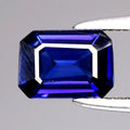 0.84ct 6.5x4.7mm VVS Octagon Blue Sapphire - Ceylon Gemstone
