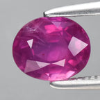 CERTIFICATE Incl.* 0.90ct Oval Pink Sapphire Gemstone Mozambique *Heated