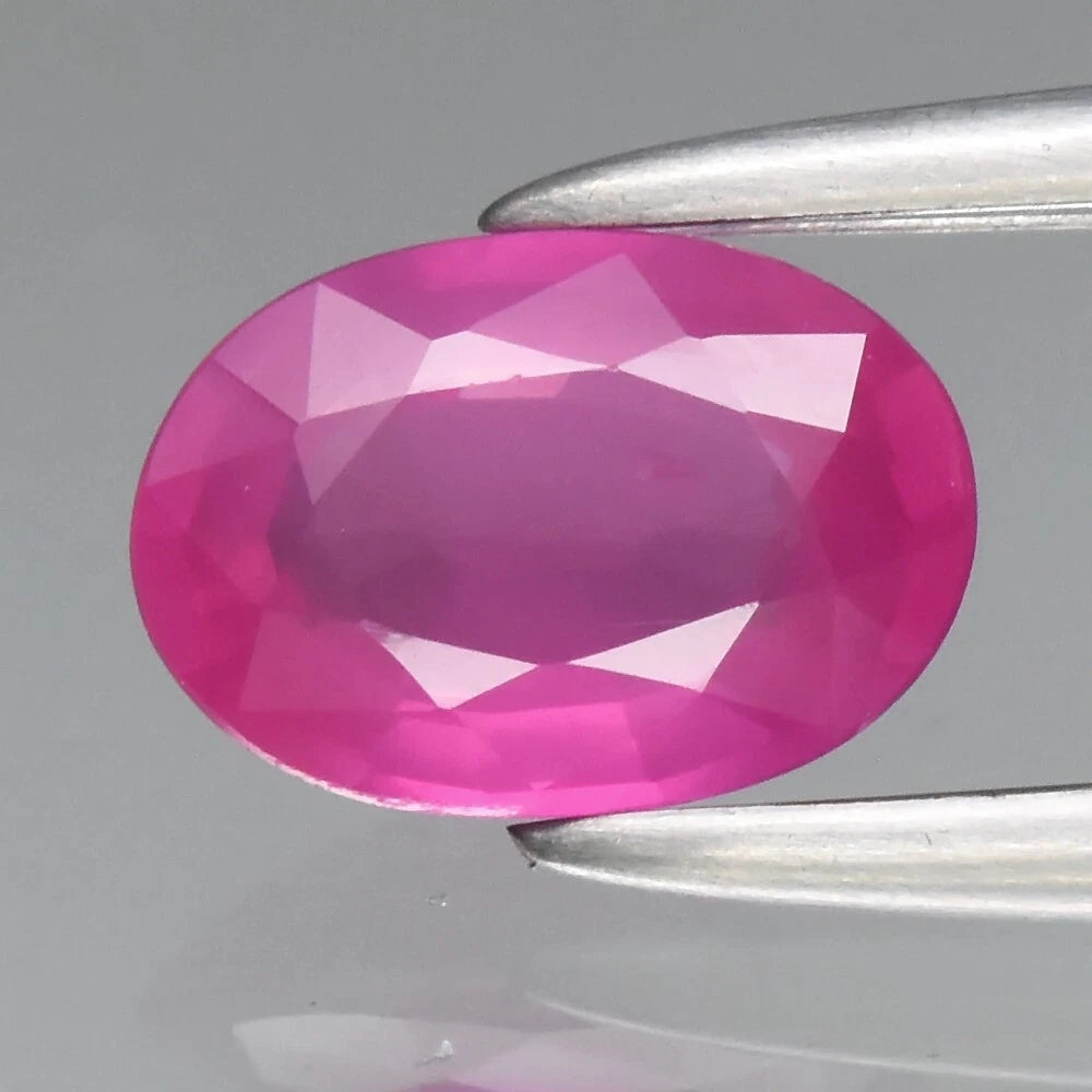 0.56ct 6x4.2mm Oval Unheated Pink Sapphire Gemstone, Mozambique