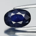 0.70ct 6x4.2mm Oval Deep Blue Sapphire - Ceylon Gemstone