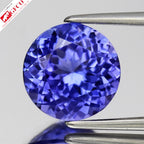 Natural tanzanite, 2.49 ct, round, item SL-KUNG1396TZ-036-029 — view 1