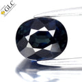 GLC CERTIFIED 1.00ct IF Oval Natural Blue Sapphire - Heated, Africa Gemstone
