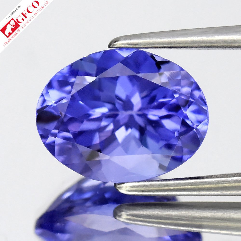 Natural tanzanite, 1.97 ct, oval, item SL-KUNG1396TZ-036-032 — view 1