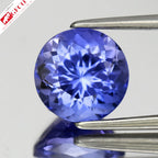 Natural tanzanite, 2.36 ct, round, item SL-KUNG1396TZ-036-036 — view 1