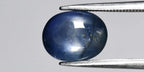5.76ct Oval Cabochon Natural Blue 6 Ray Star Sapphire - Unheated, GCI Certified - photo 2