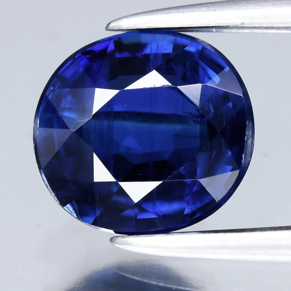 CERTIFICATE Incl.*1.05ct Oval Natural Untreated Blue Kyanite Gemstone, Sri-Lanka