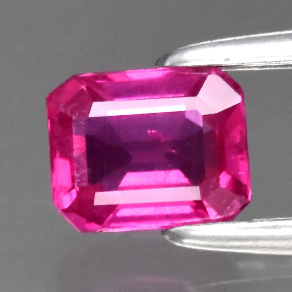 0.49ct 4.7x3.8mm Octagon Natural Purplish Pink Sapphire Mozambique, Gemstone