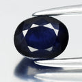 0.73ct 5.3x4.2mm Oval Deep Blue Sapphire - Ceylon Gemstone