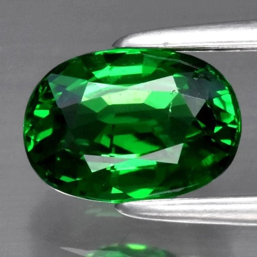 1.04ct 7x5mm Oval Natural Shocking Green Tsavorite Garnet, Tanzania
