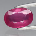 0.70ct 6.2x4.2mm Oval Unheated Pink Sapphire Gemstone, Mozambique