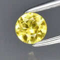 0.29ct 4mm VS Round Brilliant Yellow Sapphire Gemstone, Thailand