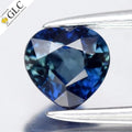 GLC CERTIFIED 0.67ct VVS Heart Natural Blue Sapphire - Heated, Africa Gemstone