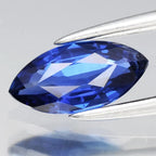 AIGS CERTIFICATE Incl.*0.69ct VS Marquise Natural Blue Sapphire Gemstone, Heated