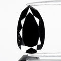 3.03ct 11.32x6.49mm Pear Natural Treated Fancy Jet Black Diamond Opaque (AAA)