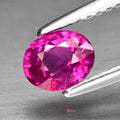 0.85ct 5.7x4.7mm Oval Natural Unheated Purplish Pink Sapphire, Mozambique