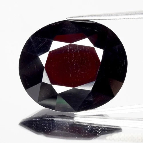 Big! 27.35ct VS Oval Natural Deep Red Almandine Garnet - Africa Gemstone