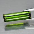 1.06ct 11.7x3.5mm Baguette Natural Unheated Green Tourmaline, Mozambique