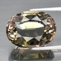 Good Luster 7.09ct 13.8x10.2mm VVS Oval Natural Unheated Green Purple Tourmaline