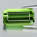 2.67ct 11x6mm IF Octagon Natural Green Tourmaline - Unheated, Mozambique Gem