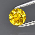 0.30ct 4mm Round Brilliant Yellow Sapphire Gemstone, Thailand